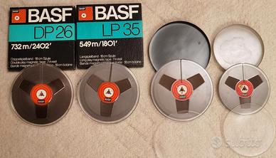 4 Bobine di nastro magnetico audio BASF
