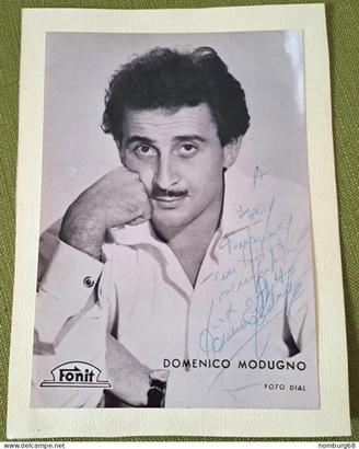 B032> Domenico Modugno Vera Fotografia con dedica