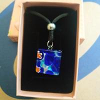 Collana con ciondolo in vetro Murano 