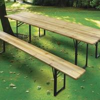 SET BIRRERIA TAVOLO PANCHE 80x200 cm LEGNO SAGRE