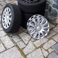4 CERCHI CON GOMME ESTIVE ORIGINALI FORD FIESTA