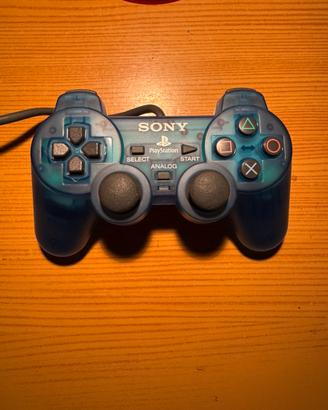 CONTROLLER PLAYSTATION 1 BLU TRASPARENTE LIMITATO
