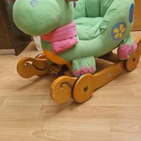 Dondolo dinosauro Labebe con ruote