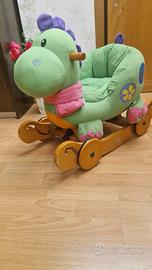 Dondolo dinosauro Labebe con ruote