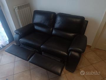 Divano 2 posti in VERA PELLE ChateauD'Ax con Relax