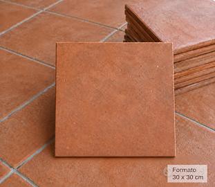 Pavimento in cotto Cotto David Pica 33 mq 30x30 cm