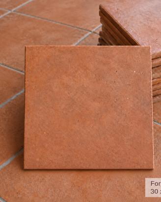 Pavimento in cotto Cotto David Pica 33 mq 30x30 cm