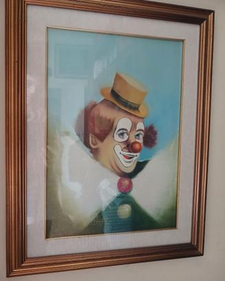 Quadro olio su tela Clown Gianni Tinti - Opera ori
