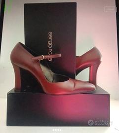 Scarpe di pelle con tacco Sergio Rossi