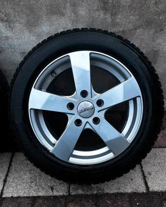4 Cerchi Dezent da 16+ gomme invernali Continental