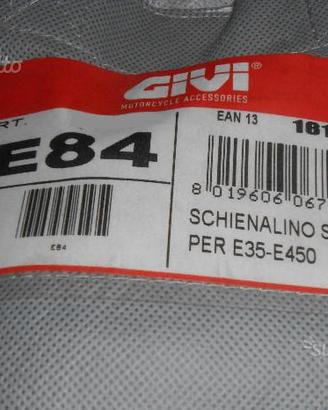 Givi e84 schienalino bauletto givi e35-e450