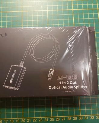 1 in 2 out optical audio splitter Neoteck NTK186