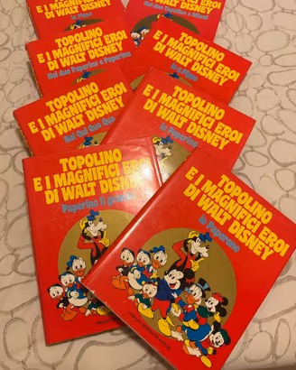 8 libri ‘topolino e i magnifici eroi di Walt Disne