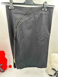Elisabetta Franchi Gonna Midi Asimmetrica Nera con