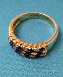 anello in argento dorato a fascia