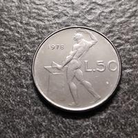 50 Lire 1978 1^ Tipo Vulcano Italia