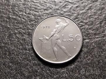 50 Lire 1978 1^ Tipo Vulcano Italia