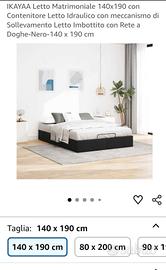 Letto contenitore 140x190