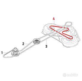 Cinghia piatto lame 589530701 Trattorino Husqvarna