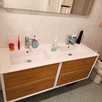 Lavandino bagno doppio