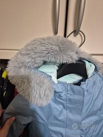 Tuta da sci celeste 3/4 anni