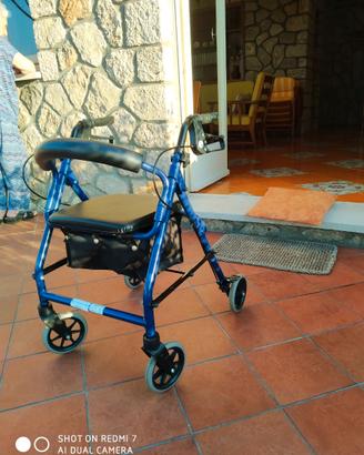 deambulatore rollator leggerissimo in alluminio