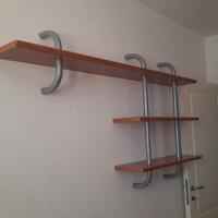 scaffale Libreria in legno a tre piani