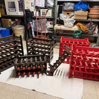 Portabottiglie in plastica per cantina vini