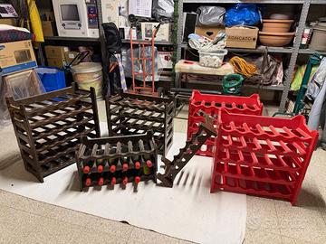 Portabottiglie in plastica per cantina vini