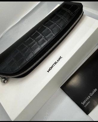 Custodia Montblanc in pelle per penne con chiusura