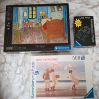 3 PUZZLE DA 1000, 500, 80 PER TUTTE LE ETA'