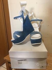 Scarpe con zeppa Kontessa jeans numero 36