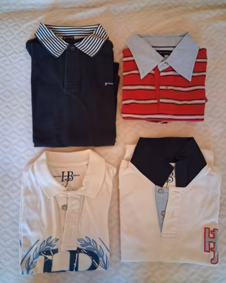 Lotto n°4 Polo Uomo Taglia M Hilfiger,Pirelli,H&B