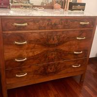 Set comò con 2 comodini vintage