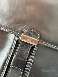 Borsa 24 Ore The Bridge in Vera Pelle Nera