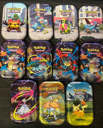 Lotto 11x mini Tin Pokémon vuote - 2