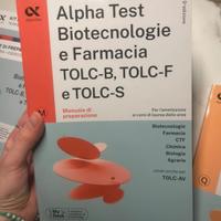 ALPHA TEST BIOTECNOLOGIE E FARMACIA TOLC-B, TOLC-F