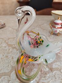 cigno vetro di murano e mini zuppiera