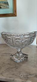 Piedistallo-Ciotola cristallo di Boemia
