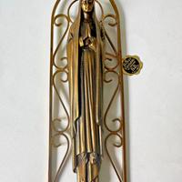 STATUA DELLA MADONNA DI LOURDES CM 30 IN BRONZO