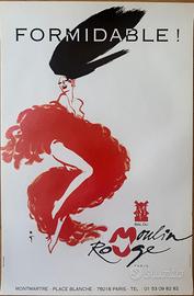 Poster vintage GRUAU RENE MOULIN ROUGE FORMIDABLE