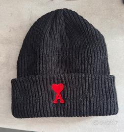 cappello ami nero con cuore rosso