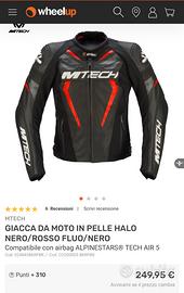 Giacca MTECH HALO pelle tg. 48