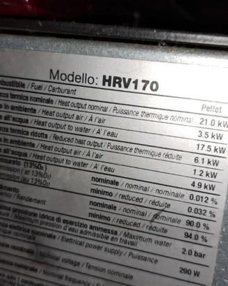 stufa pellet ravelli hrv170