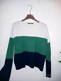 maglione M color block Stradivarius 