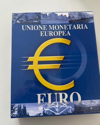 RACCOGLITORE FOLDER MONETE IN EURO 12 PAESI EUROPE