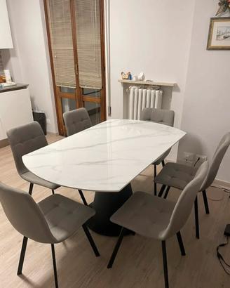 Tavolo allungabile con sistema twist