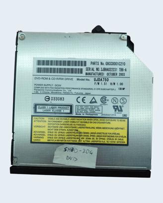 Lettore DVD Masterizzatore CD Notebook IDE UJDA750