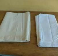 Pezze di lino e cotone nuove