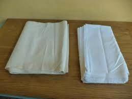Pezze di lino e cotone nuove